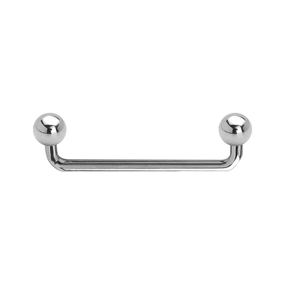 BodyJewelryOnline Snake Eyes Surface Piercing Jewelry 16G Staple Barbell 16mm Staple Surface Barbell Ball Top 5/8 Inch