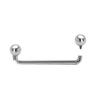 BodyJewelryOnline Snake Eyes Surface Piercing Jewelry 16G Staple Barbell 16mm Staple Surface Barbell Ball Top 5/8 Inch view 2