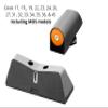 XS Sights DXT2 Big Dot Tritium Night Sights. Tritium Front and Rear Set. Fits Glock 17,19,19X,22,23,24,26,27,34,35,45,49 Models Including MOS Versions. Orange Front Sight view 2