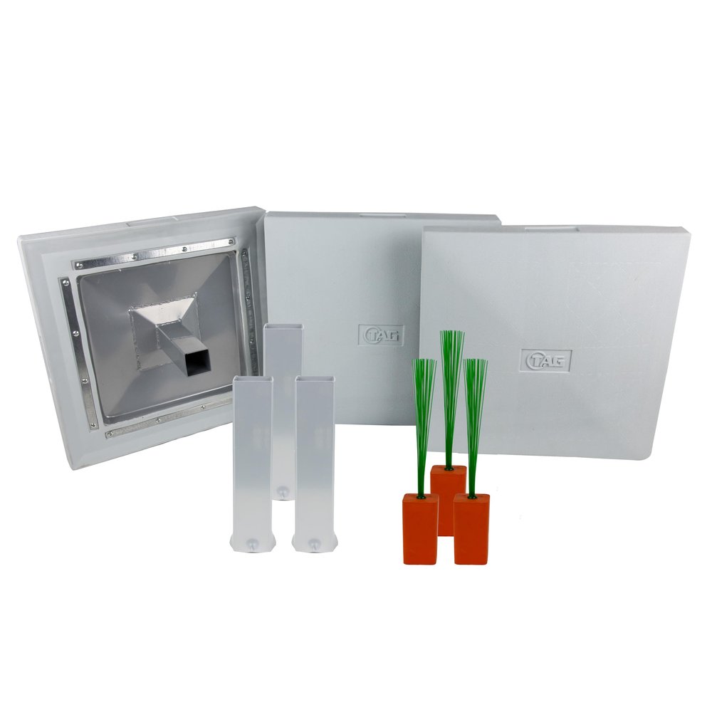 TAG Major League Base Set with Ground Receptacle and Rubber Plugs (Complete 3 Base Kit)
