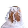 Girls First Communion Veils | Confirmation Christening Veils | Floral and Bright Headpieces | Catholic Children Veils | Christian Apparel (Beaded Tiara Headpiece) view 2
