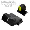 DXT2 Big Dot w/Yellow Front Sight - Tritium Front & Rear Night Sights fits: S&W M&P, M&P 2.0, & Optics Ready Pistols (OR) Models for Full Size & Compact in 9mm, 45 ACP, & 10mm Handguns view 2