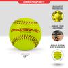 PowerNet Practice Softballs, 12 PK Recreation Grade 12" Balls, Practice Balls for Soft Toss Hitting Fielding & Pitching Drills, 12 Inch Softballs (Yellow) view 3