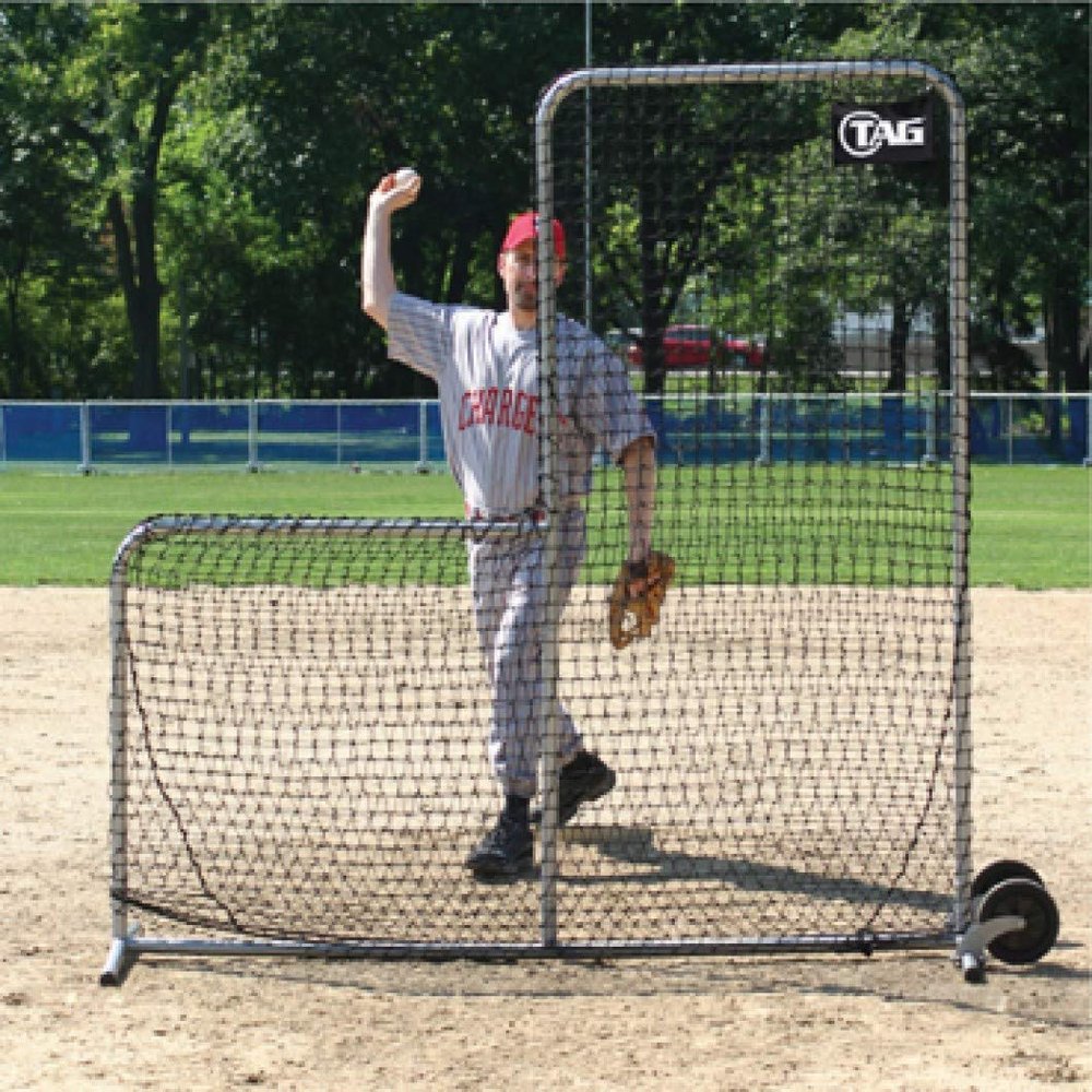 TAG TBPN605 L-Frame Pitchers Screen, 7 ft x 7 ft (Replacement Net Only)