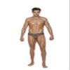 Elegant Moments Mens Leopard Print Thong Back Underwear Brief Large XL view 1