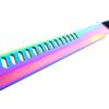 Tactical Master 3 Piece Stainless Steel Decorative Machete and Knife Set with Sheath  Outdoor Utility and Camping Display Collection for Adventure Enthusiasts and Collectors - Rainbow-24 view 3