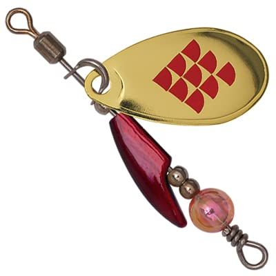 Palms Spinwalk Clevis 0.2 oz (5.5 g) Lure, Gold Red