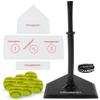 PowerNet Softball T-Ball Coaching Bundle | 8 Piece Tee-Ball Set Includes Soft Core Softballs, Adjustable Tee, Throw Down Bases to Coach view 1