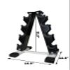 Ader Octagon Deluxe Professional Rubber Dumbbell 4prs Set (2,5,15,25) view 3