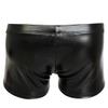 ACSUSS Fashion Men's Metallic Wetlook Drawstring Boxer Shorts Swim Trunks Underwear Black X-Large view 2