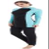 ShuoBeiter Women Muslim Swimwear Islamic Burkini Full Cover Hijab Modest Swimsuit (Blue, Intl S) view 4