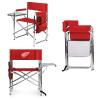 NHL Detroit Red Wings Sports Chair with Side Table - Beach Chair - Camp Chair for Adults view 1