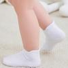 ZAPLES Baby Non Slip Grip Ankle Socks with Non Skid Soles for Infants Toddlers Kids Boys Girls, White, 12-36 Months view 3