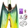 Aerial Silks Deluxe Equipment Set for Aerial Yoga, Aerial Yoga Hammock, Aerial Acrobatic,Circus Arts, Aerial Dance(L:10m W:2.8m (Gradual Change Yellow) view 1