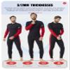 Hevto Wetsuits Men 3/2mm Neoprene Adult Long Sleeve Fullsuit Scuba Diving Wet Suit in Cold Water for Surfing Swimming Paddleboard (Men1-Red, XL) view 4