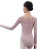 Baiwu Dance 118141010 Lace Long Sleeve Ballet Leotards Girls Adult Leotard (M 165, Light Coffee) view 2