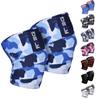 DEFY Knee Wraps for Weightlifting - Provides Knee Support for Powerlifting, Squats & Fitness Workouts - Ideal Knee Wrap for Men and Women (1 PAIR) (Blue Camo) view 1