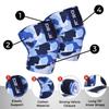 DEFY Knee Wraps for Weightlifting - Provides Knee Support for Powerlifting, Squats & Fitness Workouts - Ideal Knee Wrap for Men and Women (1 PAIR) (Blue Camo) view 2
