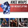 DEFY Knee Wraps for Weightlifting - Provides Knee Support for Powerlifting, Squats & Fitness Workouts - Ideal Knee Wrap for Men and Women (1 PAIR) (Blue Camo) view 4