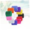 12pcs Colorful Wrist Sweatbands Athletic Cotton Terry Cloth Wristbands for Gym view 3