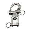 NRC&XRC Pair 2-3/4in(70mm) Jaw Swivel Snap Shackle 316 Stainless Steel for Sailboat Spinnaker Halyard &Diving view 3