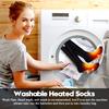 Rabbitroom Men Women's Heated Socks,Rechargeable Powered 3 Temperature Levels 10Hour Warmth, Electric Thermal Foot Warmers for Sports Outdoor Skiing Hunting Camping view 4