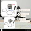 Asaki Piston Kit 09-711 3084339 Standard Std Size with Ring Compatible with Snowmobile Polaris Indy 500 view 3