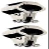 Two Units of Stainless Steel Bimini Top Hinge - Rail Mounts 1" view 1