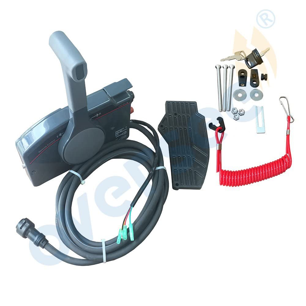OVERSEE Outboard Remote Control Box 7Pin for Yamaha Controller Side Mount 703-48230-14 Pull to Open