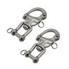 NRC&XRC Pair 5IN(128mm) Jaw Swivel Snap Shackle 316 Stainless Steel for Sailboat Spinnaker Halyard &Diving view 1