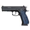 Guuun G10 CZ Grips for CZ 75 Full Size SP-01, Sunburst Texture - Blue/Black view 4