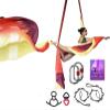 Aerial Silks Deluxe Equipment Set for Aerial Yoga, Aerial Yoga Hammock, Aerial Acrobatic,Circus Arts, Aerial Dance(L:10m W:2.8m (Gradual Change Red) view 1