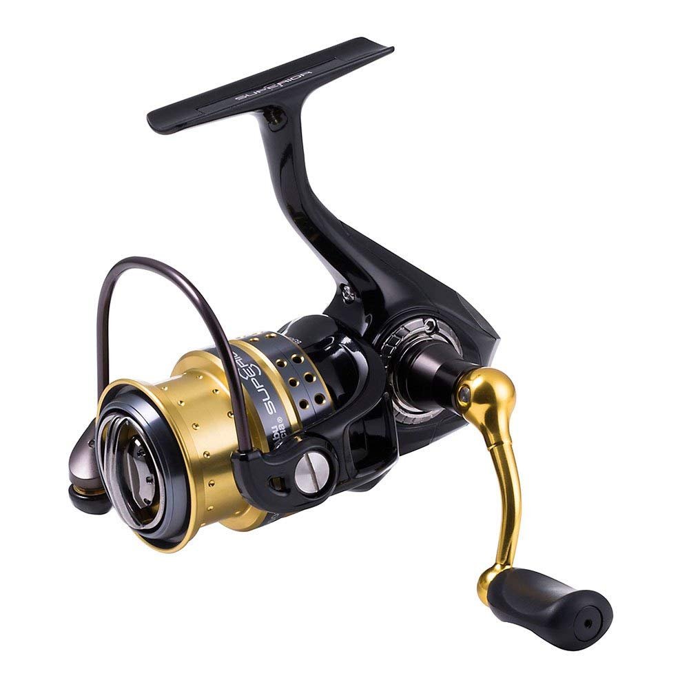Abu Garcia Superior Spinning Reel, Fishing Reel, Spinning Reels, Predator Fishing, Pike, Perch, Zander, Trout, Unisex, Black/Gold, 2500S