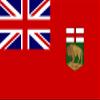 4- Pack 2" x 1" Manitoba Flag Vinyl Stickers view 1