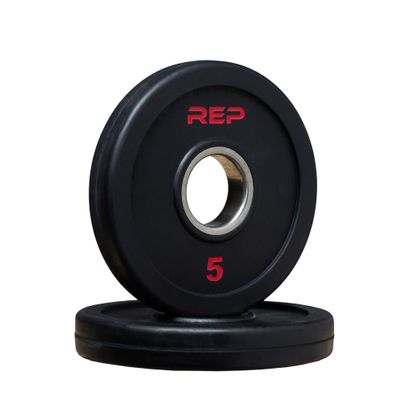 REP Rubber Coated Olympic Plates 5 lb Pair
