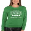 Go All Out Large Kelly Adult Property Of Irish Drinking Team St. Patricks Day Sweatshirt Crewneck view 2