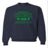 Go All Out Small Navy Adult Property Of Irish Drinking Team St. Patricks Day Sweatshirt Crewneck view 1