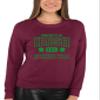 Go All Out X-Large Maroon Adult Property Of Irish Drinking Team St. Patricks Day Sweatshirt Crewneck view 2