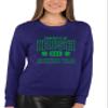 Go All Out Small Purple Adult Property Of Irish Drinking Team St. Patricks Day Sweatshirt Crewneck view 2