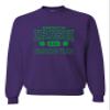 Go All Out Large Purple Adult Property Of Irish Drinking Team St. Patricks Day Sweatshirt Crewneck view 1