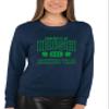Go All Out X-Large Navy Adult Property Of Irish Drinking Team St. Patricks Day Sweatshirt Crewneck view 2