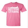 Boston Strong Skyline State Adult T-Shirt Tee (Small, Azalea) view 1