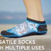 Tilos Sport Skin Socks - UV Protection, Sand-Proof, Quick-Dry for Beach, Swimming, Snorkeling, Diving - Adults & Kids (M, Digital Blue) view 2