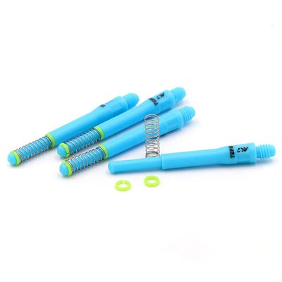 Black Scorpion Cuesoul TERO AK7 Clear Dart Stems Dart Shafts Built-in Spring Telescopic,Set of 4 pcs-B/D/F/H Size (Blue, F)