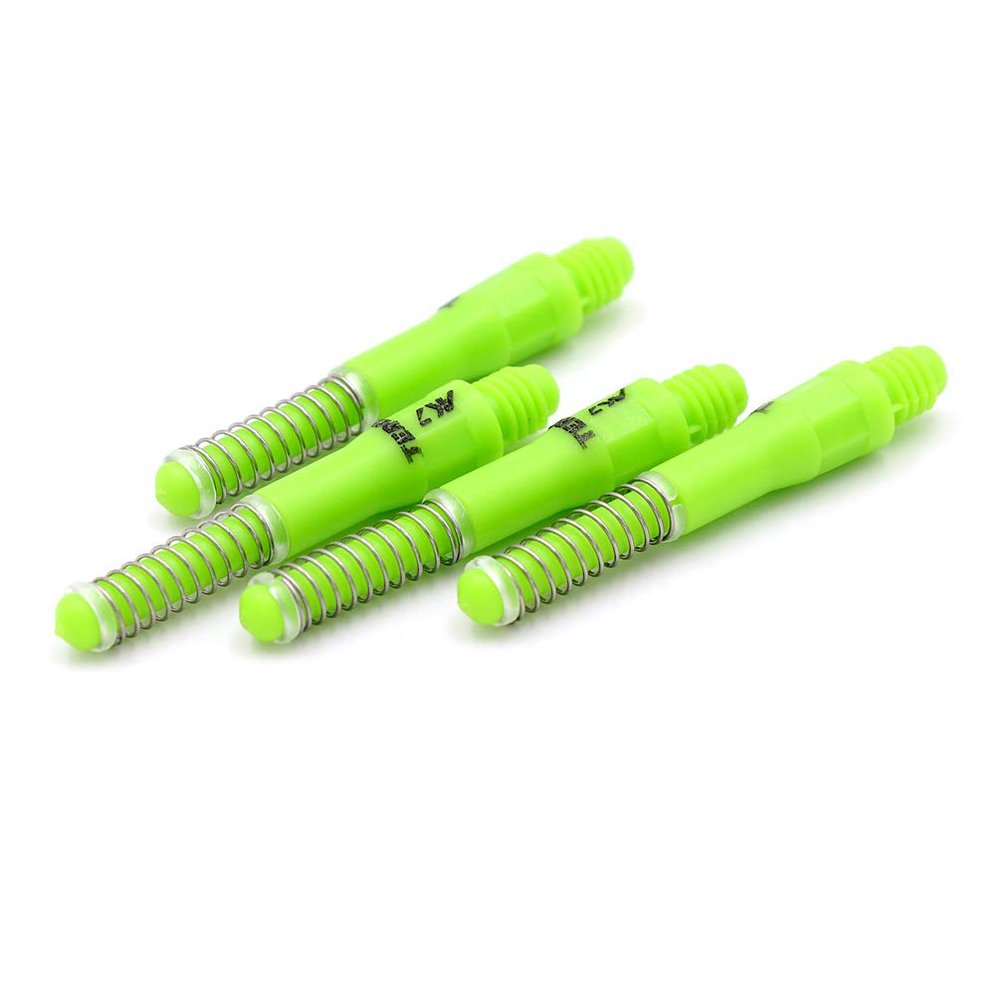 Black Scorpion Cuesoul TERO AK7 Clear Dart Stems Dart Shafts Built-in Spring Telescopic,Set of 4 pcs-B/D/F/H Size (Green, B)
