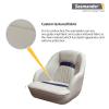 Seamander Pontoon Captains Bucket Boat Seat, 19.7H x 22.2L x 21.7D inches, Injection Molded Plastic Frame, Plush Foam Padding, Marine Grade Vinyl, 5x5 or 5x12 inch Mounting Pattern view 3