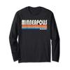 Vintage 70s 80s Style Minneapolis MN Long Sleeve Tee view 1