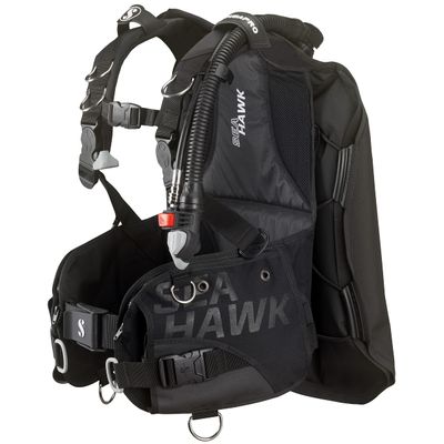 SCUBAPRO Seahawk 2 Diving BCD with Balanced Power Inflator (Medium, Black)