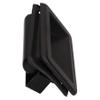 AB Tools Large Flush Door Pull Handle 130mm Black ABS Finger Pocket Insert Screw Mount view 3