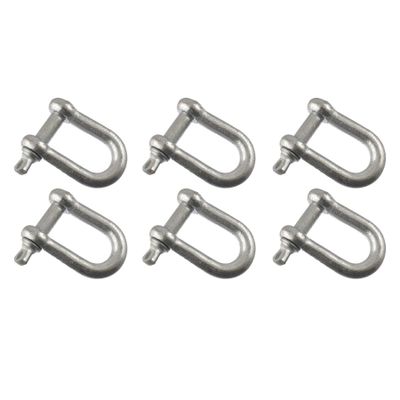 AB Tools 10mm Galvanised Dee Shackle Pack of 6 Chandlery DK03